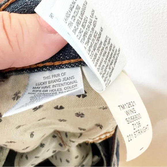 Lucky Brand 221 Straight Medium Wash Men’s Jeans 42 X 30 Denim New With Tags NWT - Picture 11 of 14